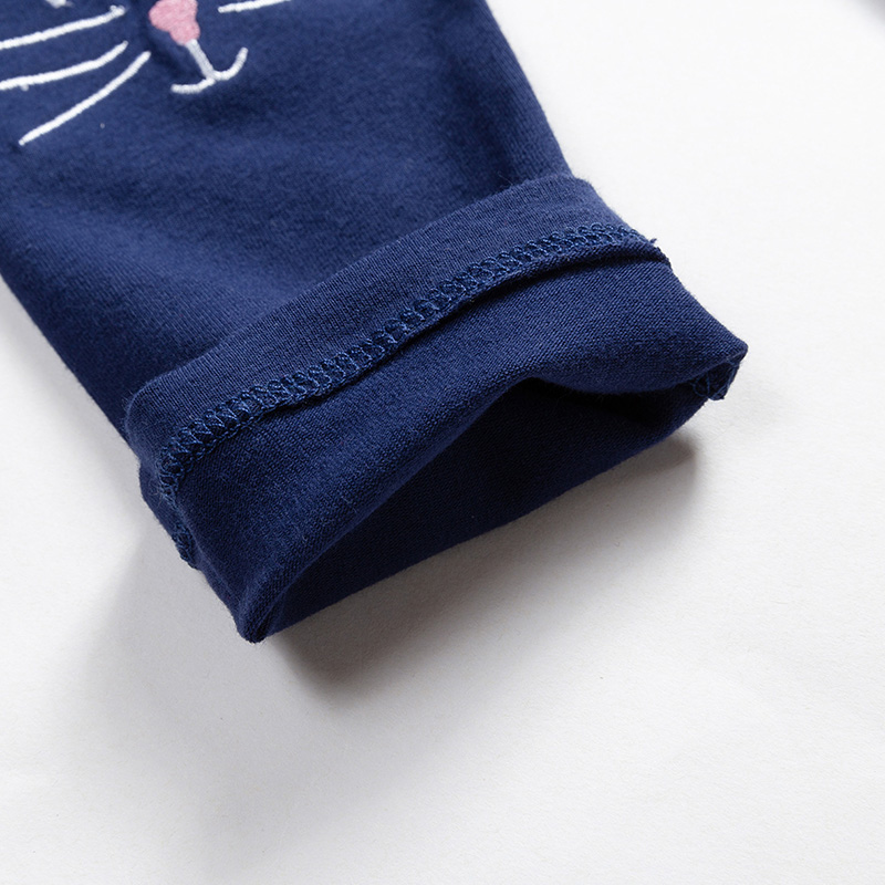 Leggings VIKITA 3-7 anni pantaloni per bambina cartone animato ricamo animale Leggings per bambini pantaloni per ragazze pantaloni autunnali per bambini