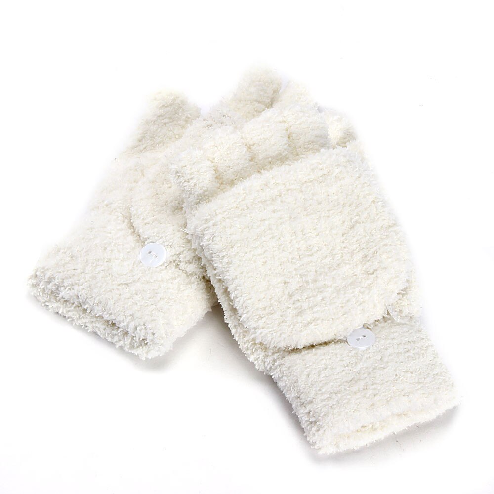 Kinder Winter handschuhe Kind stil Junge Mädchen Stricken Handschuhe Winter Kinder kinder 3-12Year Warme Halb finger Flip abdeckung Handschuhe M840 #: BG