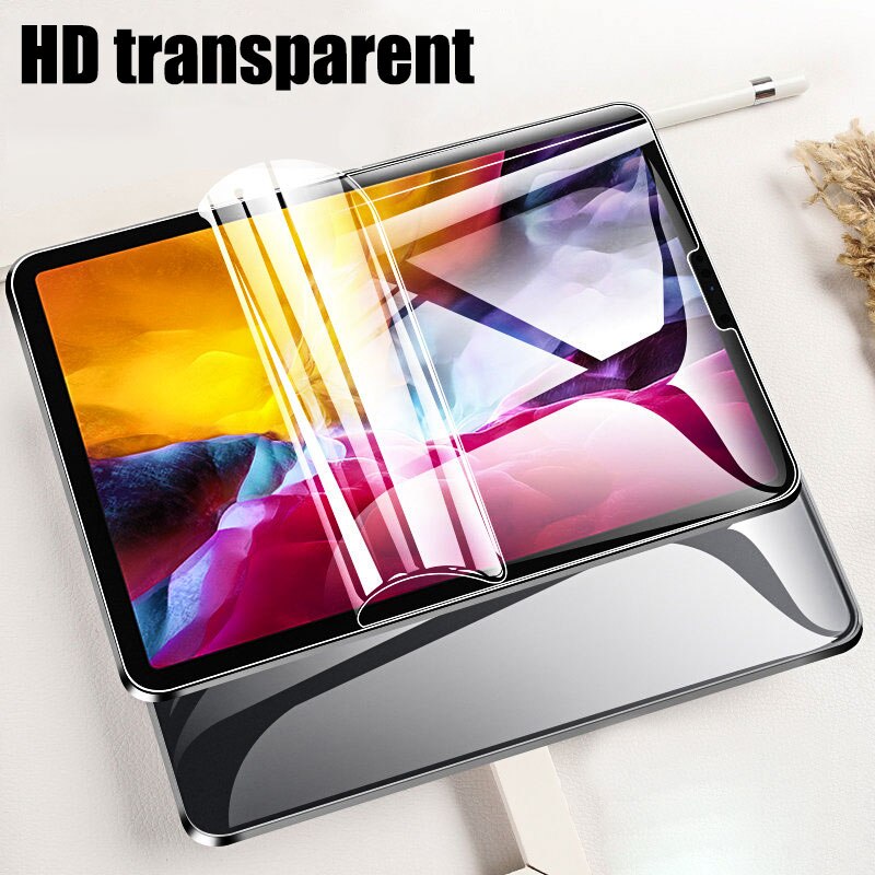 Hydrożel Film dla nowego ipada Pro 11 10.2 12.9 9.7 10.5 9 Screen Protector dla Ipad 8 Mini 6 5 2 3 Air 4 Gen 1 2021 2020 bez szkła
