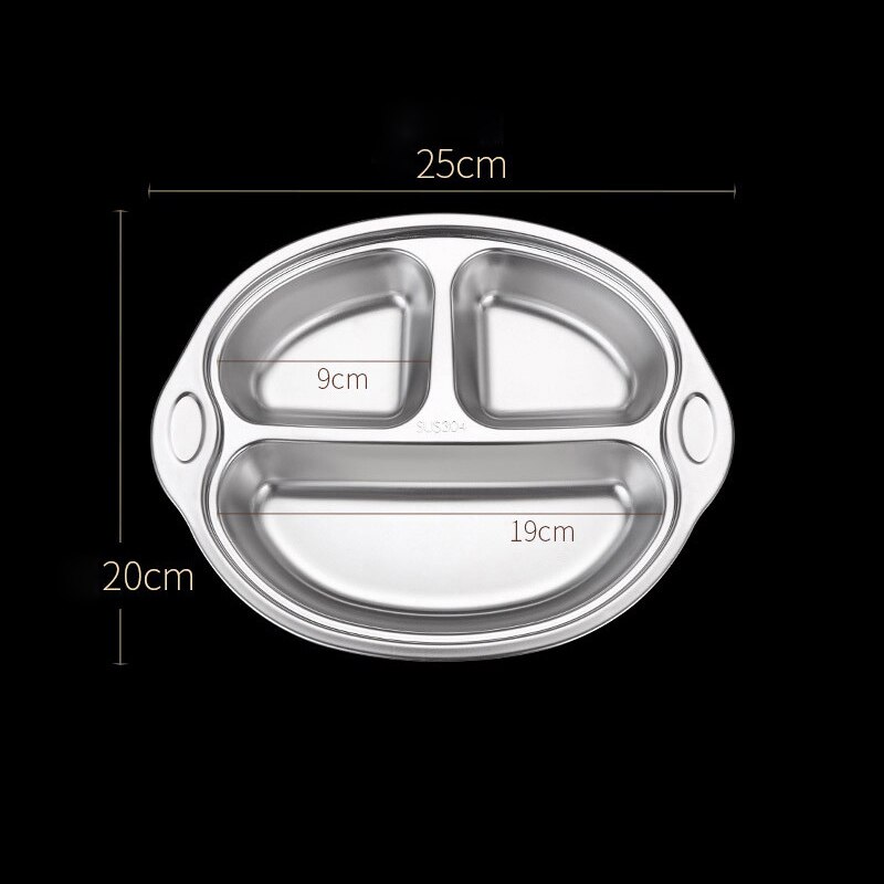 Stainless Steel Tableware Plate For Food Serving Table Plates For Children Dinner Lunch Kitchen Convenience Food Tray: monkey