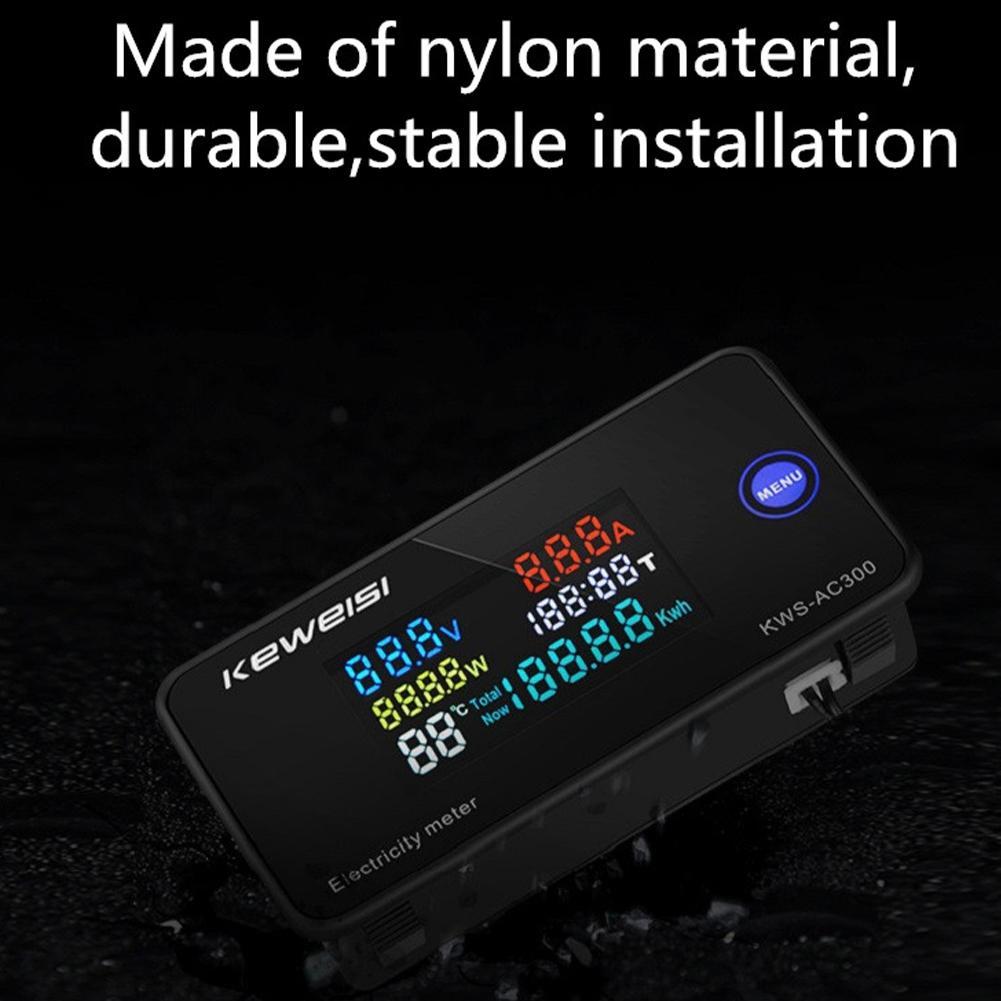 AC 50~300V 100A Digital Electricity Meter Voltmeter Measurement Current Voltage CT With Ammeter Temperature Power Y4J7