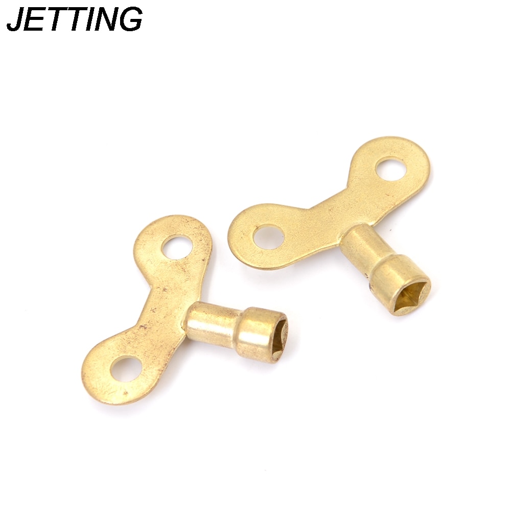 2pcs/lot key for water tap Solid Brass Special lock Radiator Plumbing Bleed Key Square Socket Hole Water Tap Faucet Key