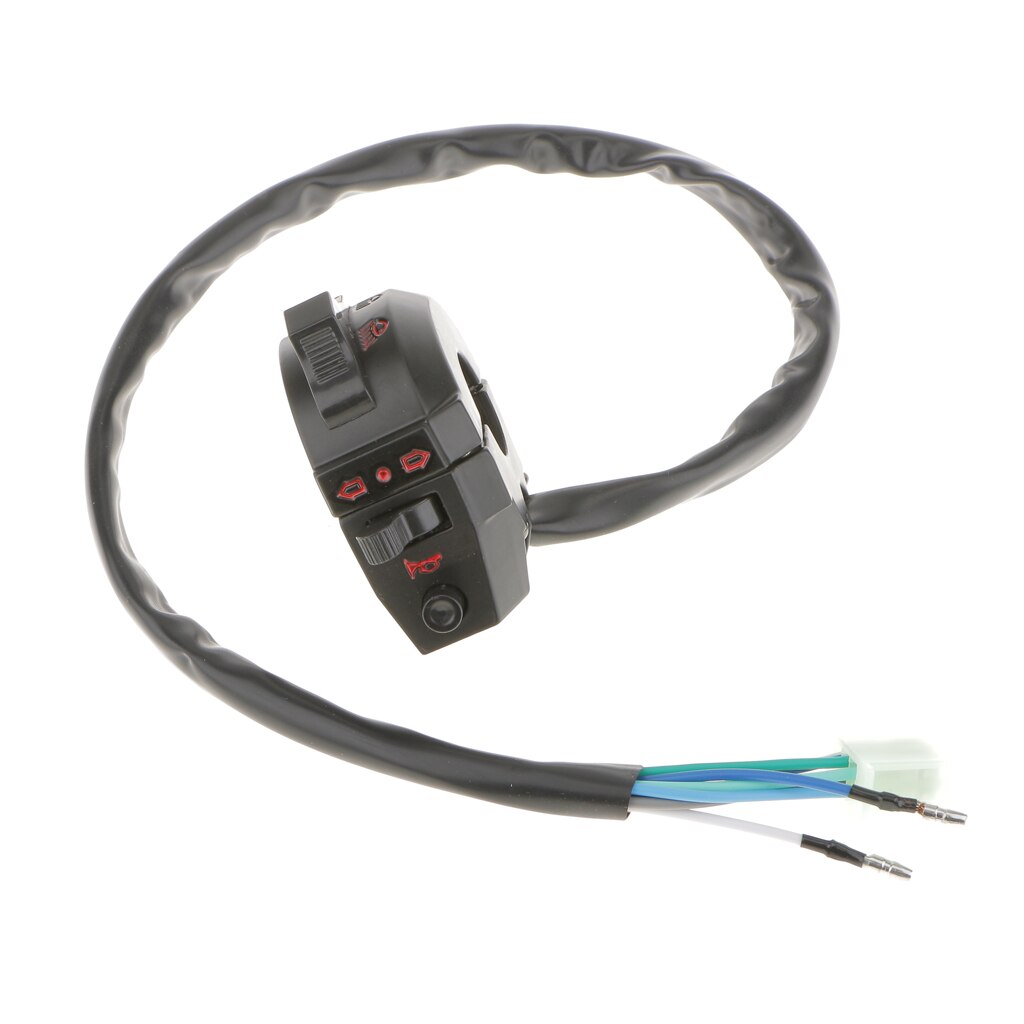 Alumiininen vedenpitävä moottoripyörän ohjaustangon ohjauskytkin hätävalojen suuntavilkkukytkimelle