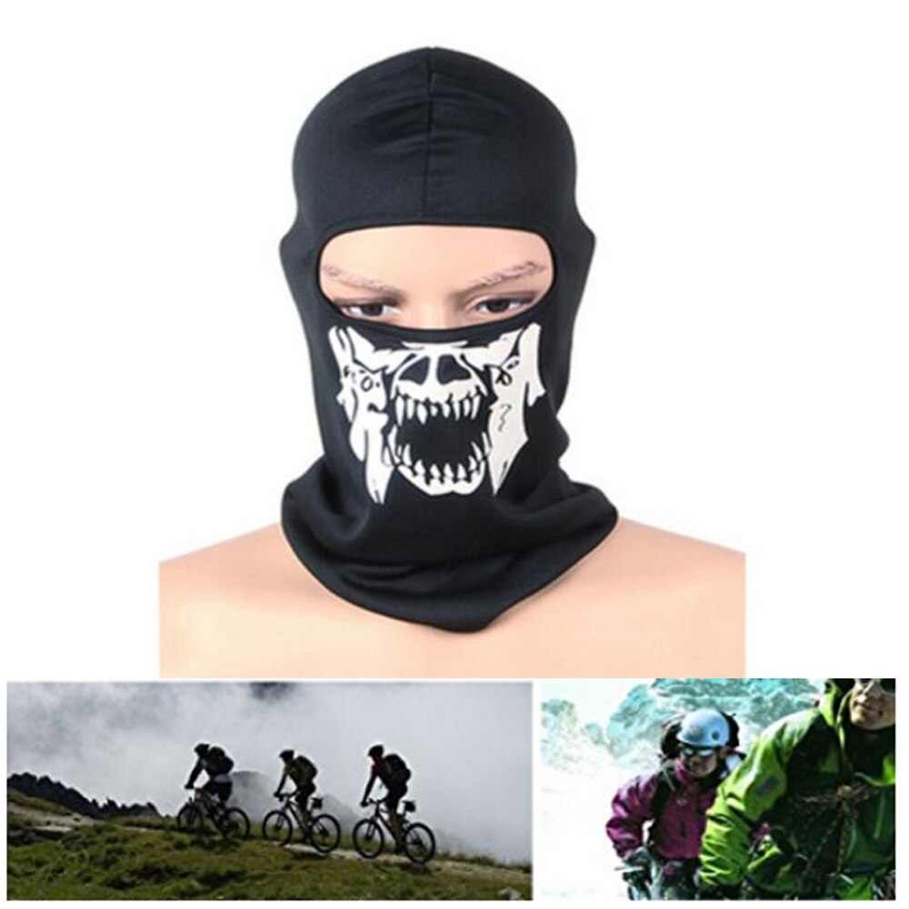 Kominiarka czaszka czapka kominiarka osłona na usta na imprezę Cosplay Halloween motocykl silnik Jazda rowerem na wolnym powietrzu deskorolka turystyka narciarstwo