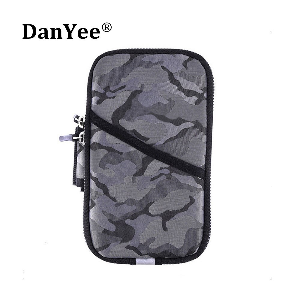 Danyee 6.0 inch universele armbandhoes sporttas voor iphone 7 6s plus waterdichte sportarmband antislip: Blauw