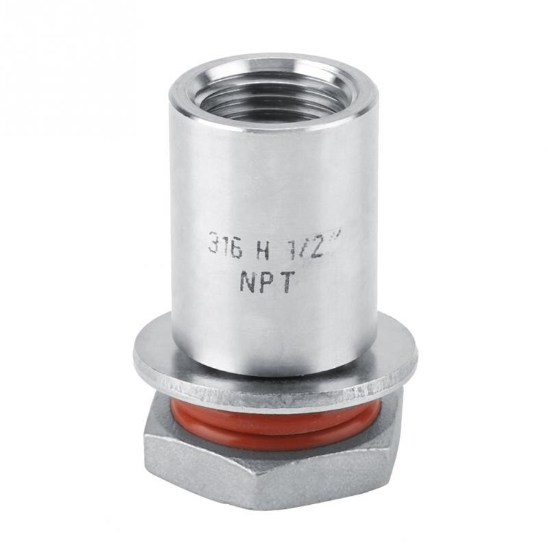 1/2"Stainless Steel Homebrew Bulkhead Home Kitchen Brewing Kettle Bulkhead Weldless Bulkhead Fitting for Kettle Keg