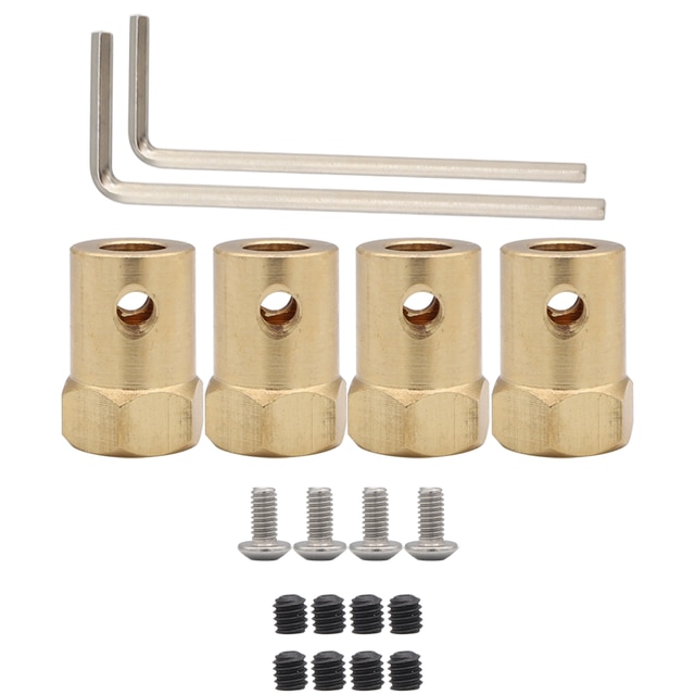 Modifica della gomma della pinza del discoteca del freno del metallo 4pz per WPL D12 MN99 MN90 WPL C24 C34 RC aggiornamento dei pezzi di ricambio dell'automobile: Rosso