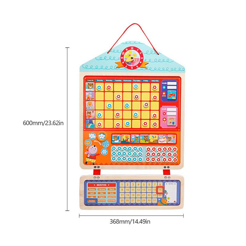 Neue Pädagogisches Magnetische Verantwortung Diagramm Playboard für Kinder Baby Holz Verhalten Rekord Bord Spielzeug mit Magneten