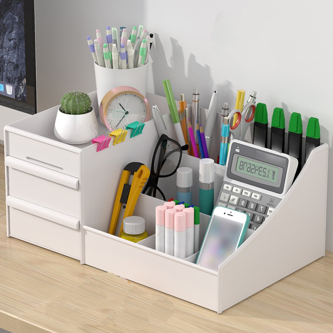 Large Capacity Cosmetic Storage Box Drawer Dressing Table Skin Care Rack House Desktop Sundries Organizer Makeup Organizer