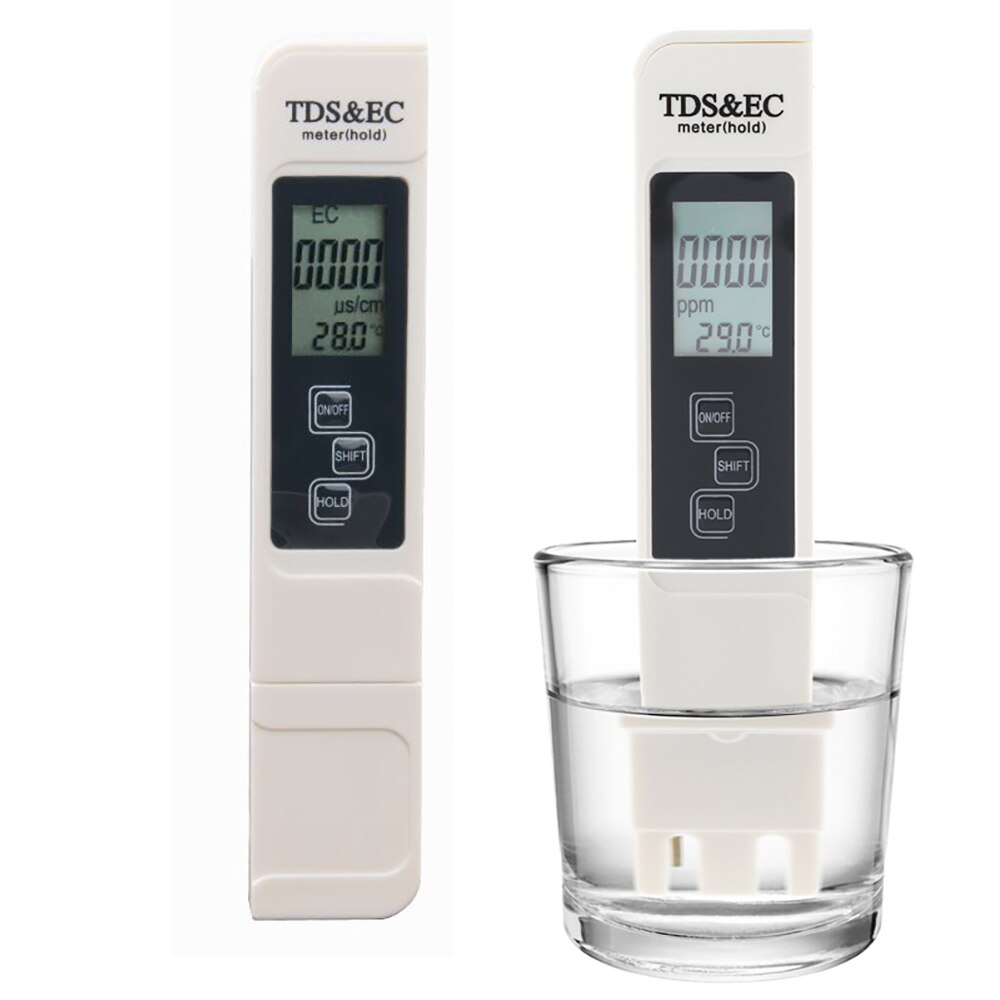 Tds/Ec Tester Meter Professionele Tds Ec Meter Digitale Lcd Water Testen Pen Zuiverheid Filter Water Monitor Met batterij