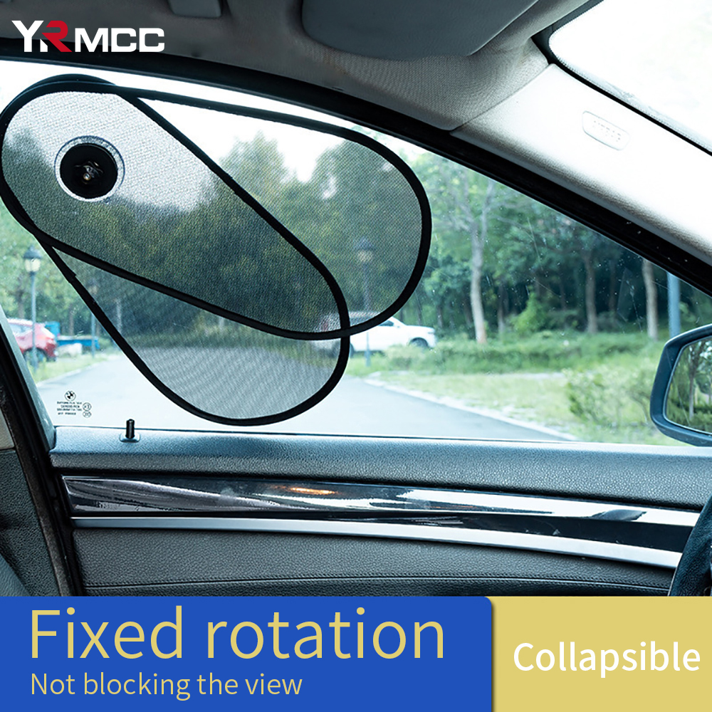 Parasol para coche, 2 uds., parasol de ventana lateral giratorio ajustable, Protector de parabrisas de Material grueso, accesorios universales para coche de verano