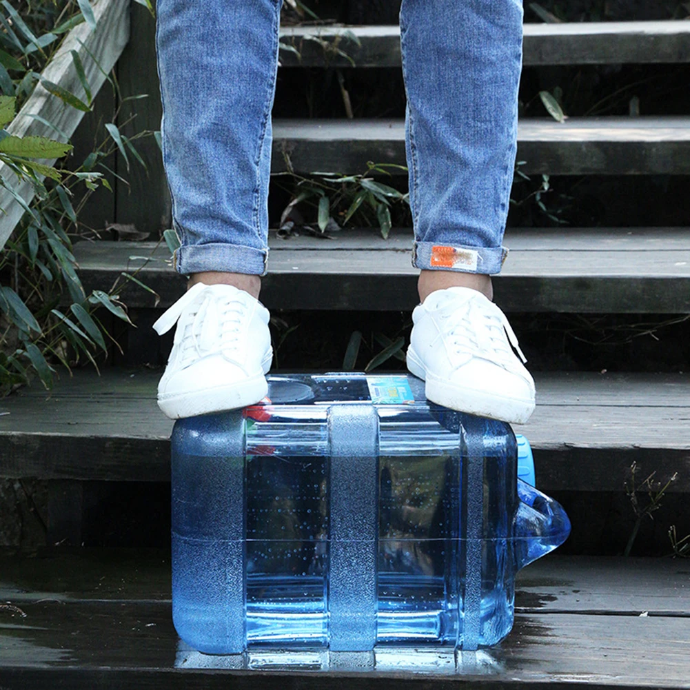 15-28L Drinking Water Bucket Driving Pure Water Tank Water Storage Carrier with Faucet for Outdoor Camping Cooking Picnic Hiking