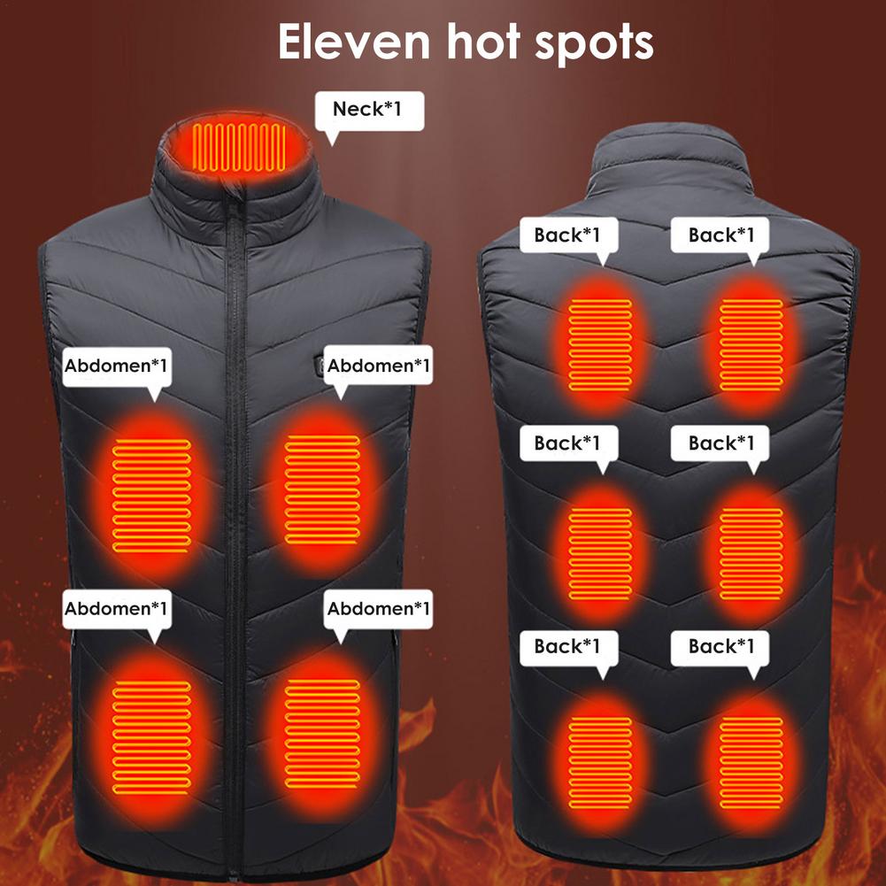 Drie-Snelheid Verwarmd Vest Elektrische Verwarmde Jassen Smart Elektrische Verwarming Gilet Voor Mannen Vrouwen Winter Warmte Jas Usb Verwarming jas