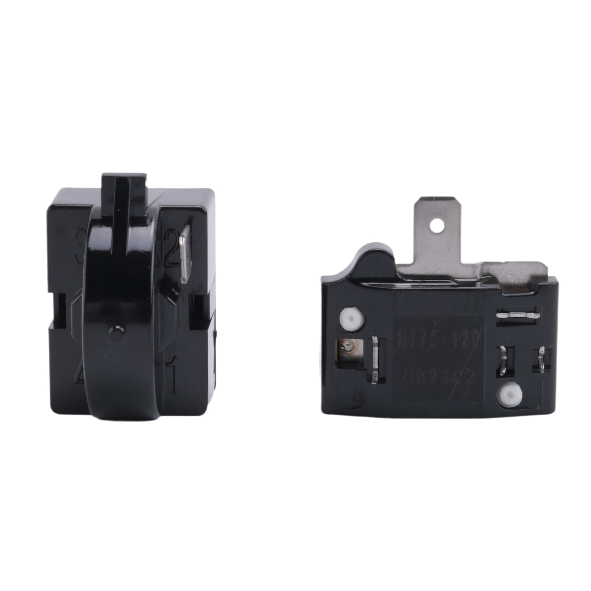 Produktbild von Xiciki Startrelais QP2-4.7 PTC – 1-polig + Überlastschutz 1/2 HP, Für Kühlschrank-Reparatur, Ersatzteil-Set