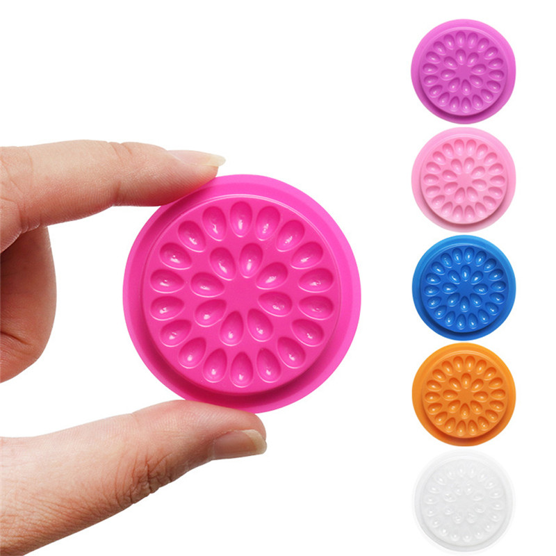 10 stücke Kleber Dichtung Pad Für Wimpern Verlängerung Transparent Kleber Halter Wimpern Kleber Kunststoff Kleber Palette Paste Eeyelash Werkzeuge