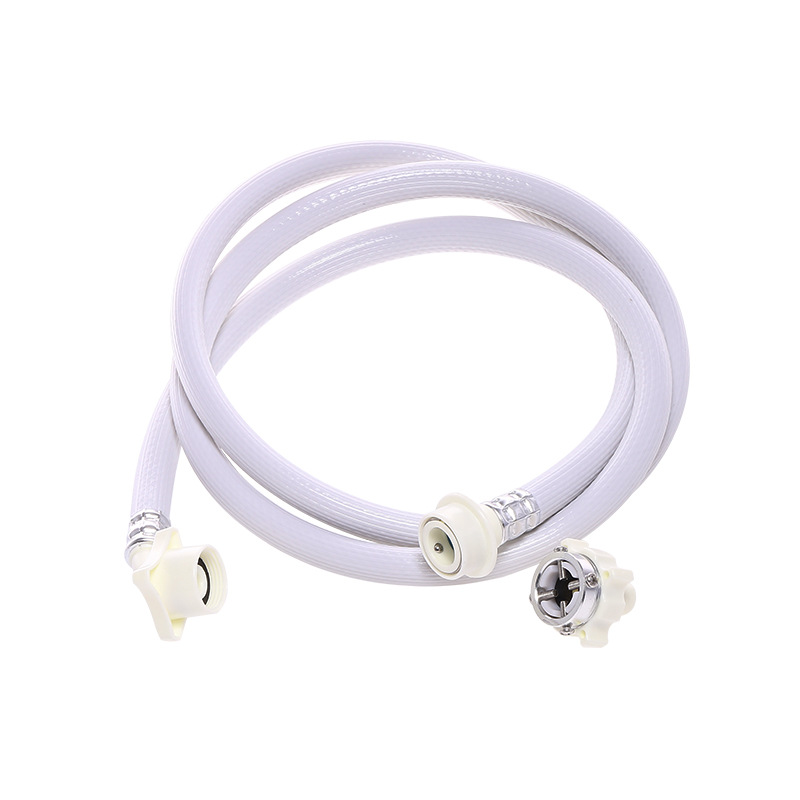 1-2M Washing Machine Water Inlet Hose Anti-explosion Dishwasher Inlet Pipe PVC Extension Tube General Connection Joint Hardware: 1.5M