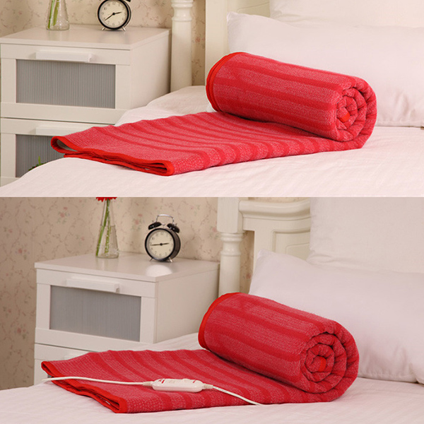 Electric Heated Blanket Rapid Heating Pad with 3 Gear Control Thicken Waterless H99F