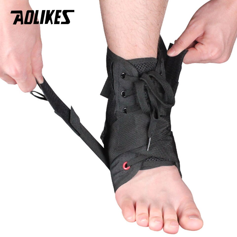 AOLIKES 1Stck Knöchel befestigen Unterstützung Fuß Schutz Bandage Verstauchung Prävention Reduzieren Schwellungen Achilles Sehnenscheidenentzündung Sport Injurie