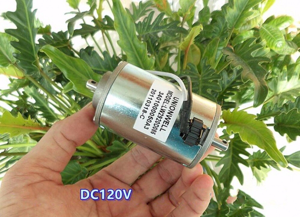 DC120V DC Motor Wind Turbine Double Ball Bearing Compensated Carbon Brush