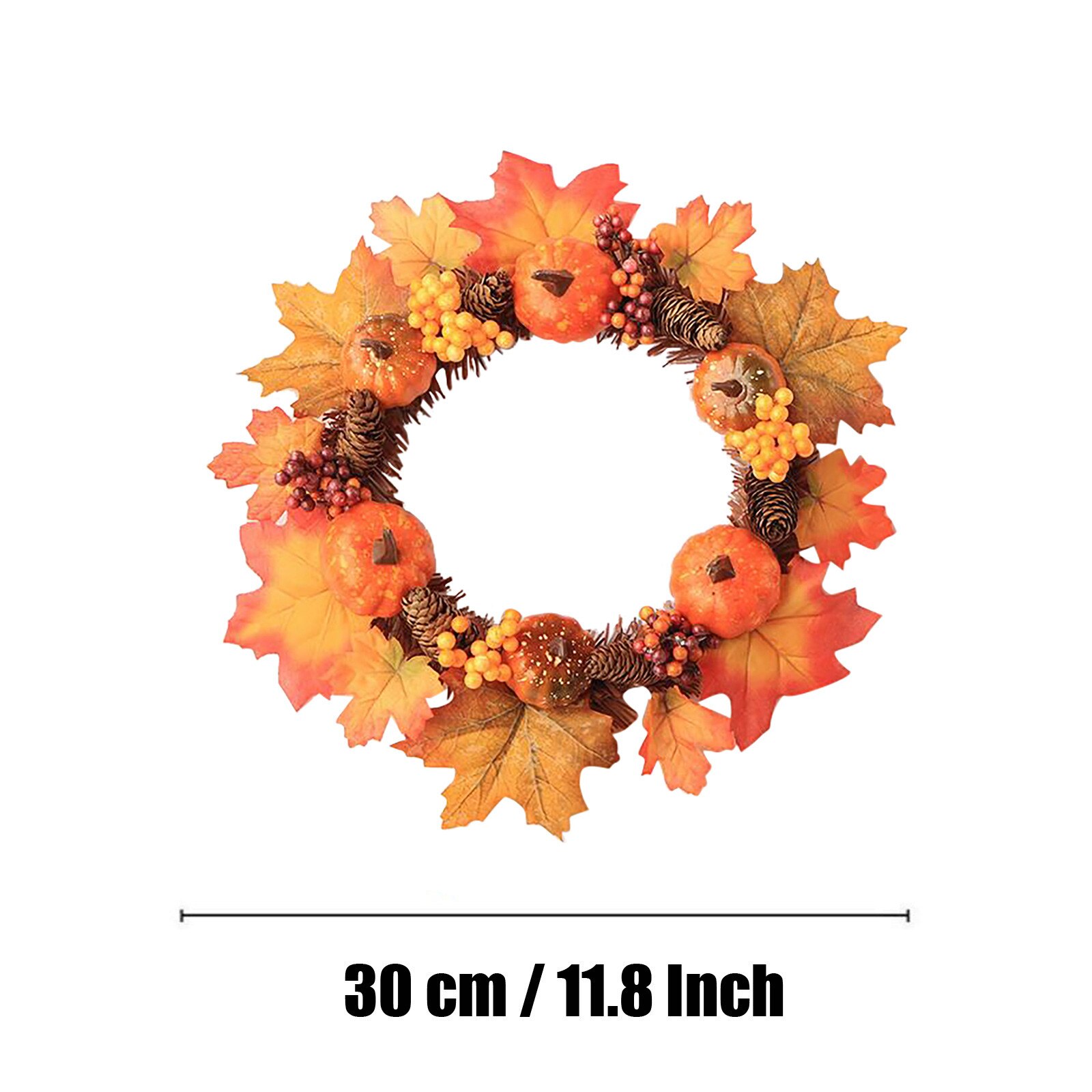 Kransen Pompoen Maple Krans Herfst Festival Krans Deur Slingers Opknoping Home Decor Decoracion Nordica Hogar Adornos: Default Title