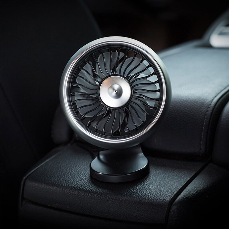 Multi-function Automotive Supplies Car Air Conditioning Fan Wind Outlet Center Console USB Regulate Car Air Vent Fan