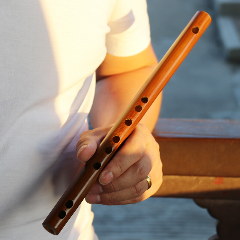 Non-membrane bamboo flute musical instrument ancient Japanese Korean style short flute piccolo 1pc