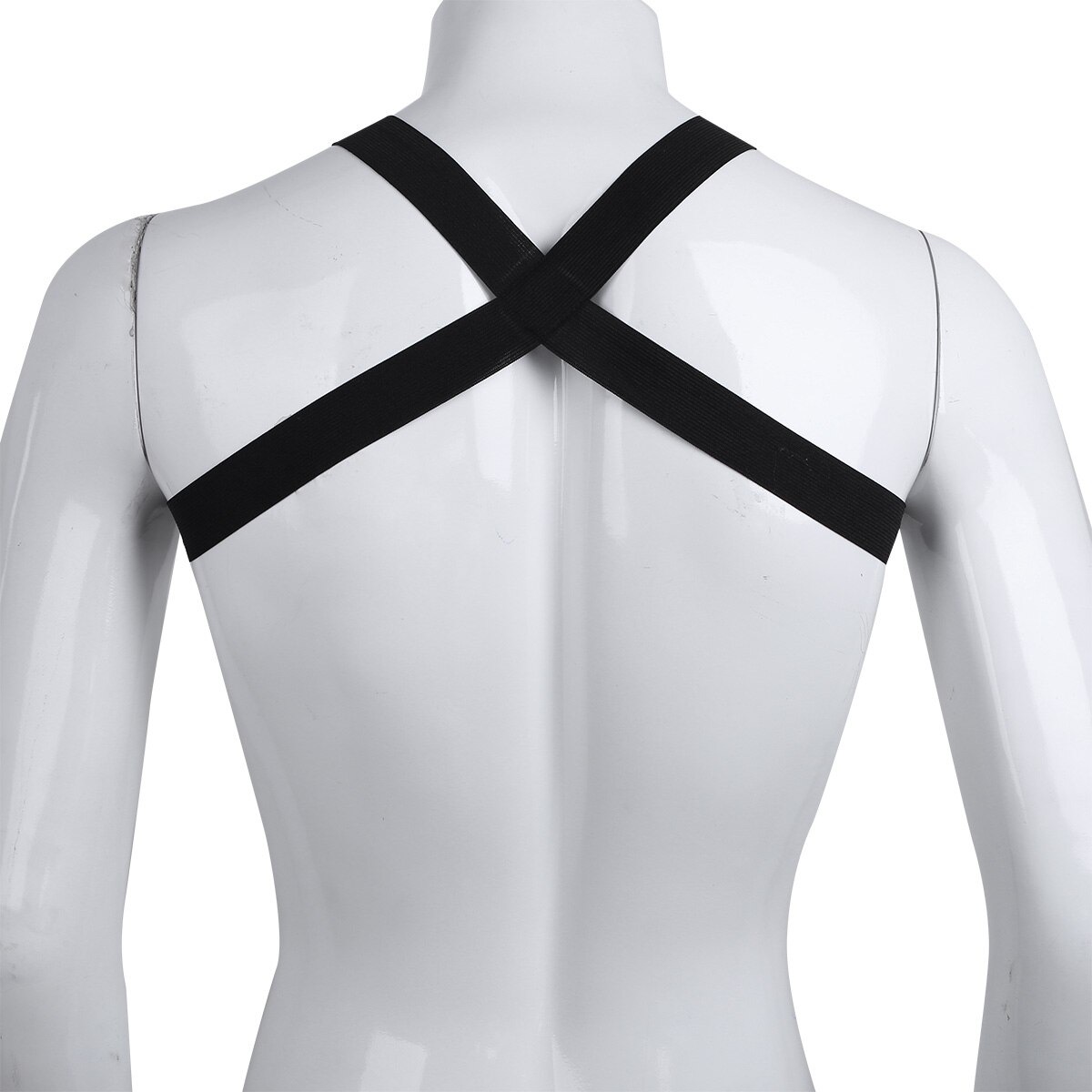 Mannen Harnas Borst Riem Lingerie Heren Sexy X-Vorm Terug Elastische Schouder Borst Spier Harness Strap Mannelijke Prestaties kostuum