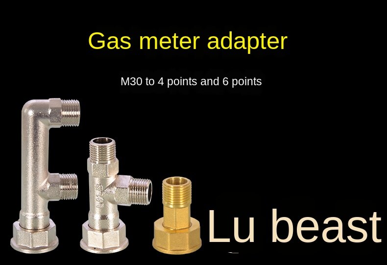 Pipe Fittings The gas meter is suitable for M30 to 1/2IN 3/4IN conversion adapter gas meter union joint accessories