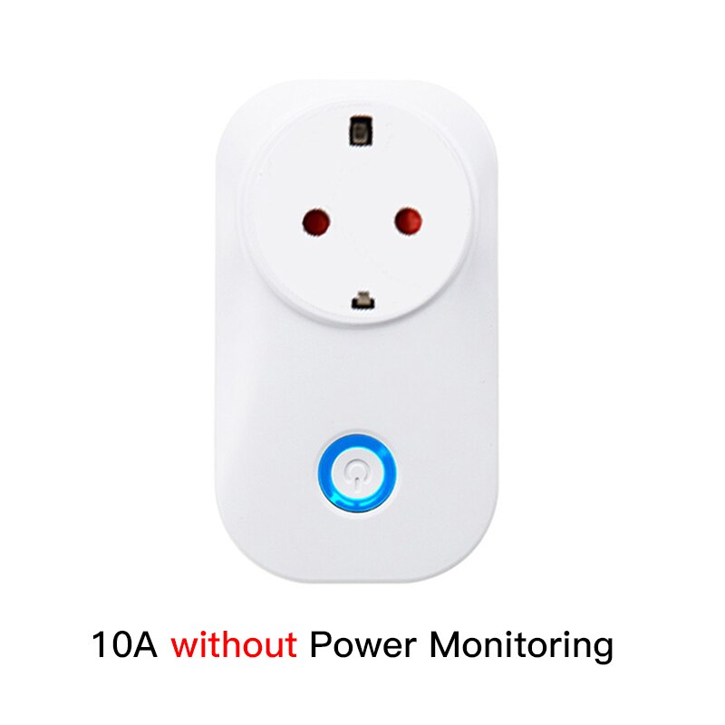 FrankEver Wifi Smart Socket 10A 16A with Power Monitoring Surge Protector for Israel India Brazil Italy UK EU AU Smart Plug: EU 10A