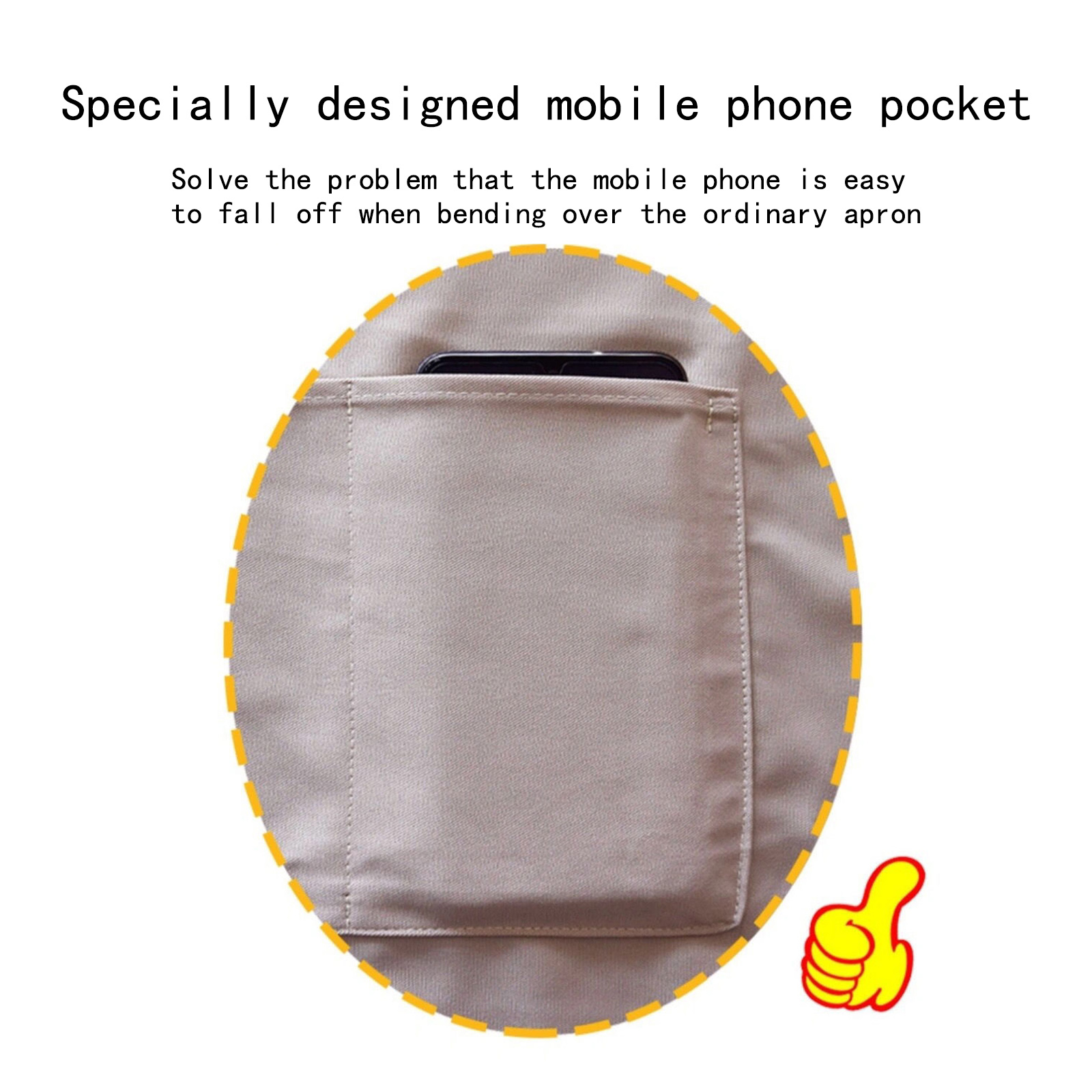 Waterproof Apron Kitchen Oil-Proof Protective Cooking Apron with Large Pocket for Men Women Black/Brown/Green