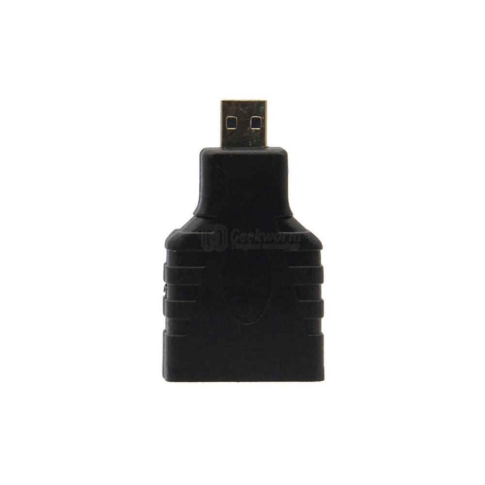 Raspberry Pi 4 Micro HDMI Male to HDMI Female Adapter Extension Adapter Converter for Raspberry Pi 4(2pcs/Lot)