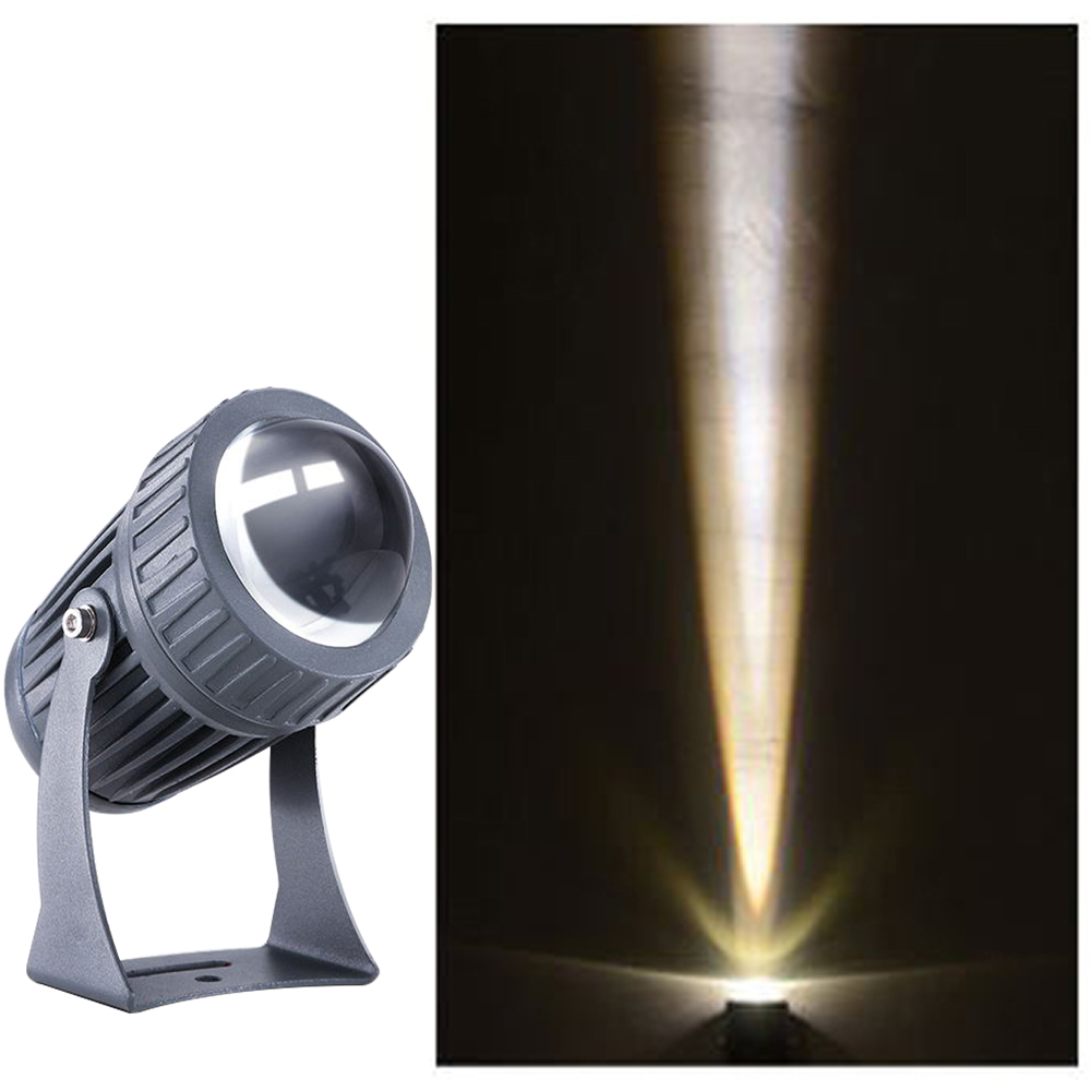 draussen LED RGB Flutlicht 110V 220V 10W Wasserdichte Scheinwerfer mit Schmalen Strahl Winkel Landschaft Straße Garten Platz flutlicht: 10W WARMWHITE85-265V