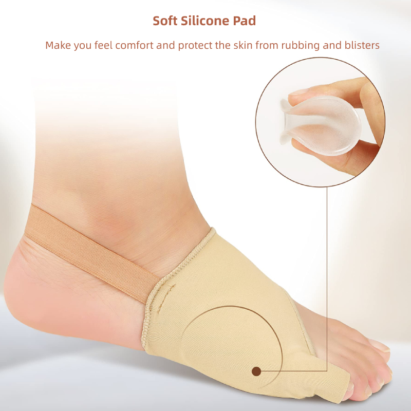 2 stk = 1 par lilletå hallux valgus korrigerer tåreim silikongel hallux valgus puter avstandsstykke fotpleie rettetang ortopedisk