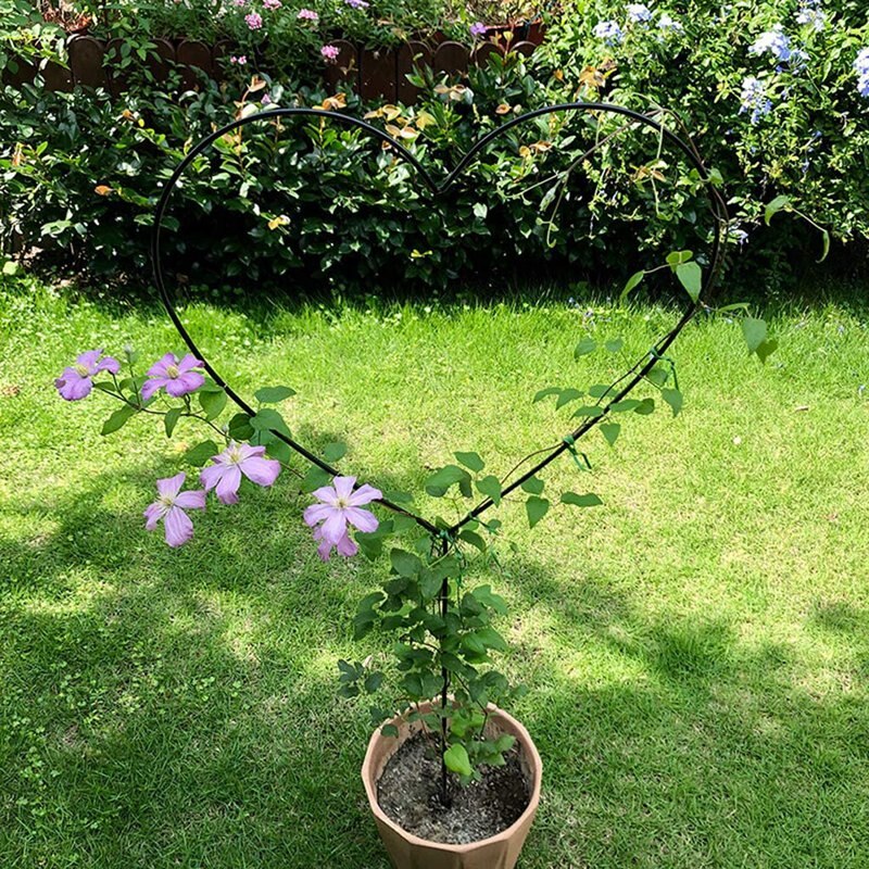 Heart Shaped Flower Stand, Climbing Frame, Suitable for Clematis, Roses and Other Climbing Plants