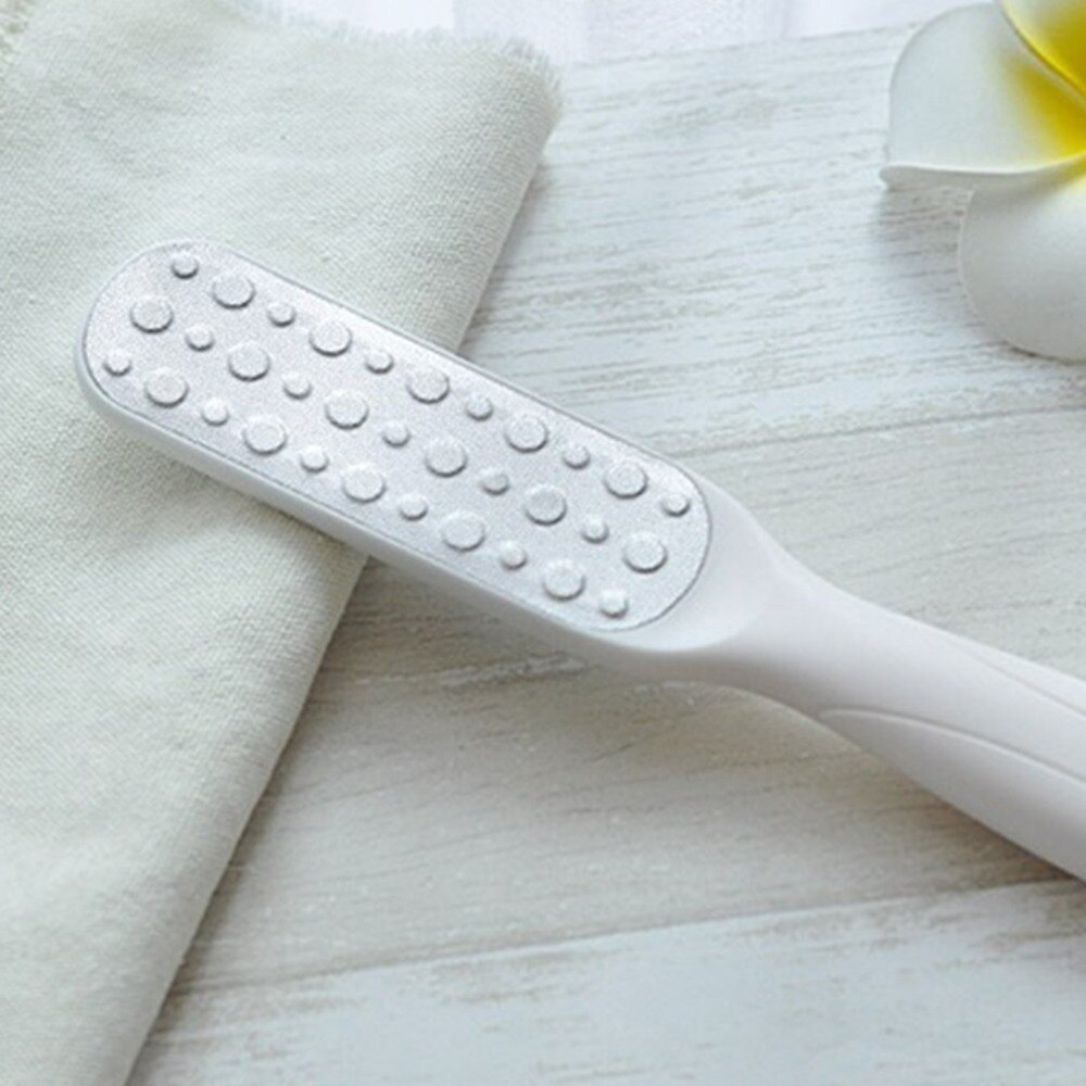 Dubbelsidig fotborste skrubbfötter massage bad skrubbborstar exfolierande spa dusch ta bort död hud rengöringsborste