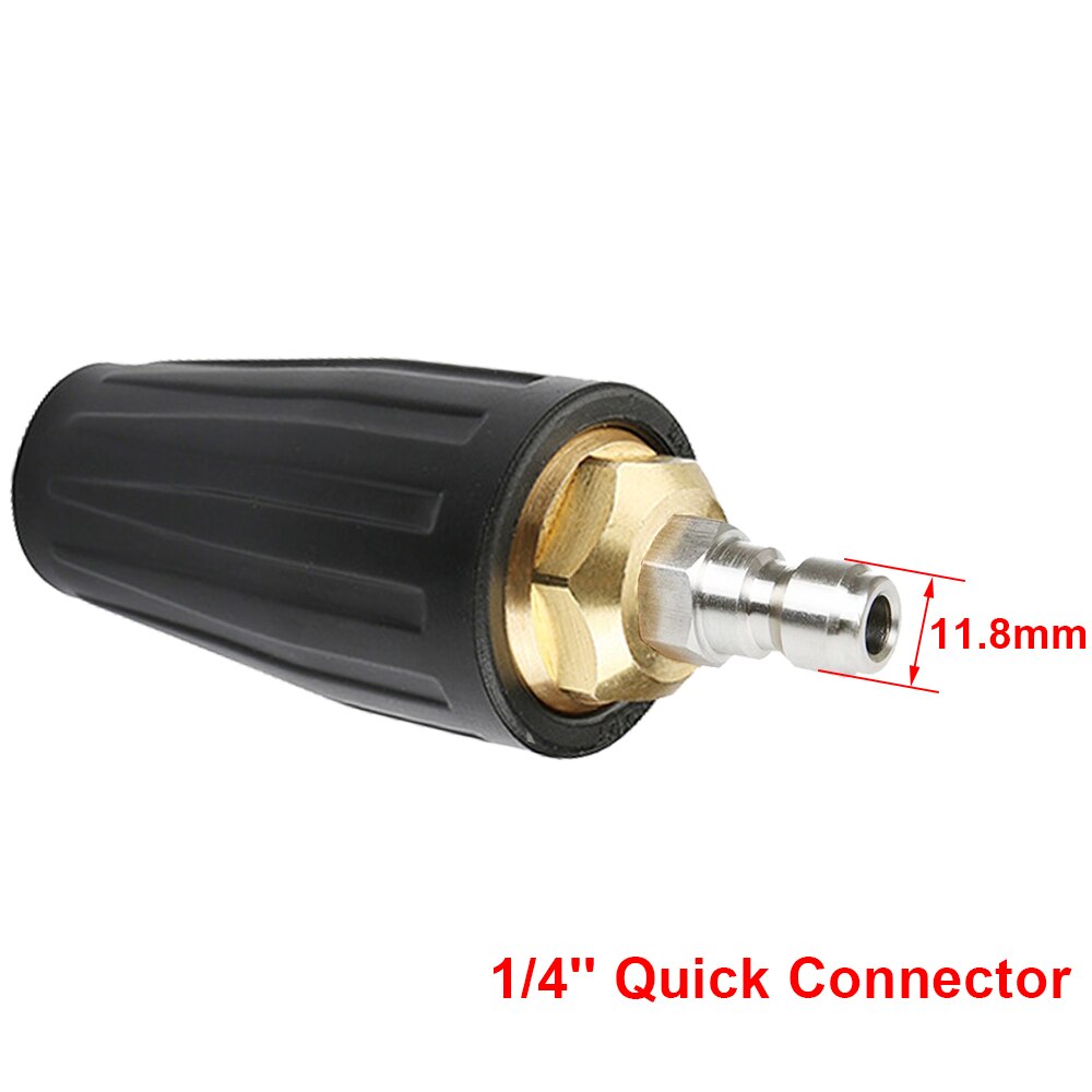 1/4" Quick Connect Rotating Turbo Nozzle High Pressure Washer 360 Degree Turbo Nozzles 4000 Psi Cleaner Accessory