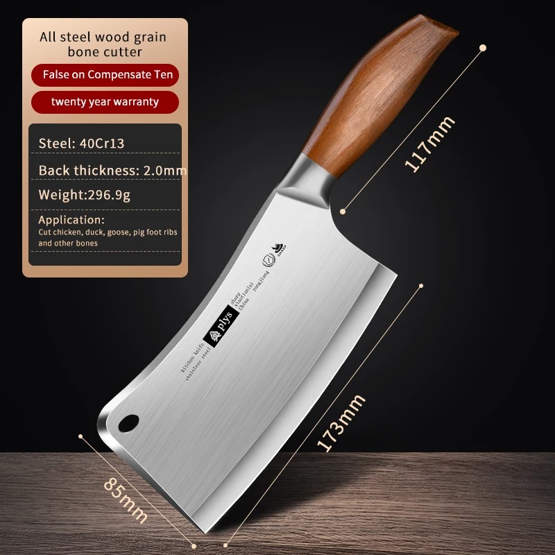Cuchillo especializado para cortar huesos de cerdo y vaca, uso doméstico, y comercial, grueso: Default Title