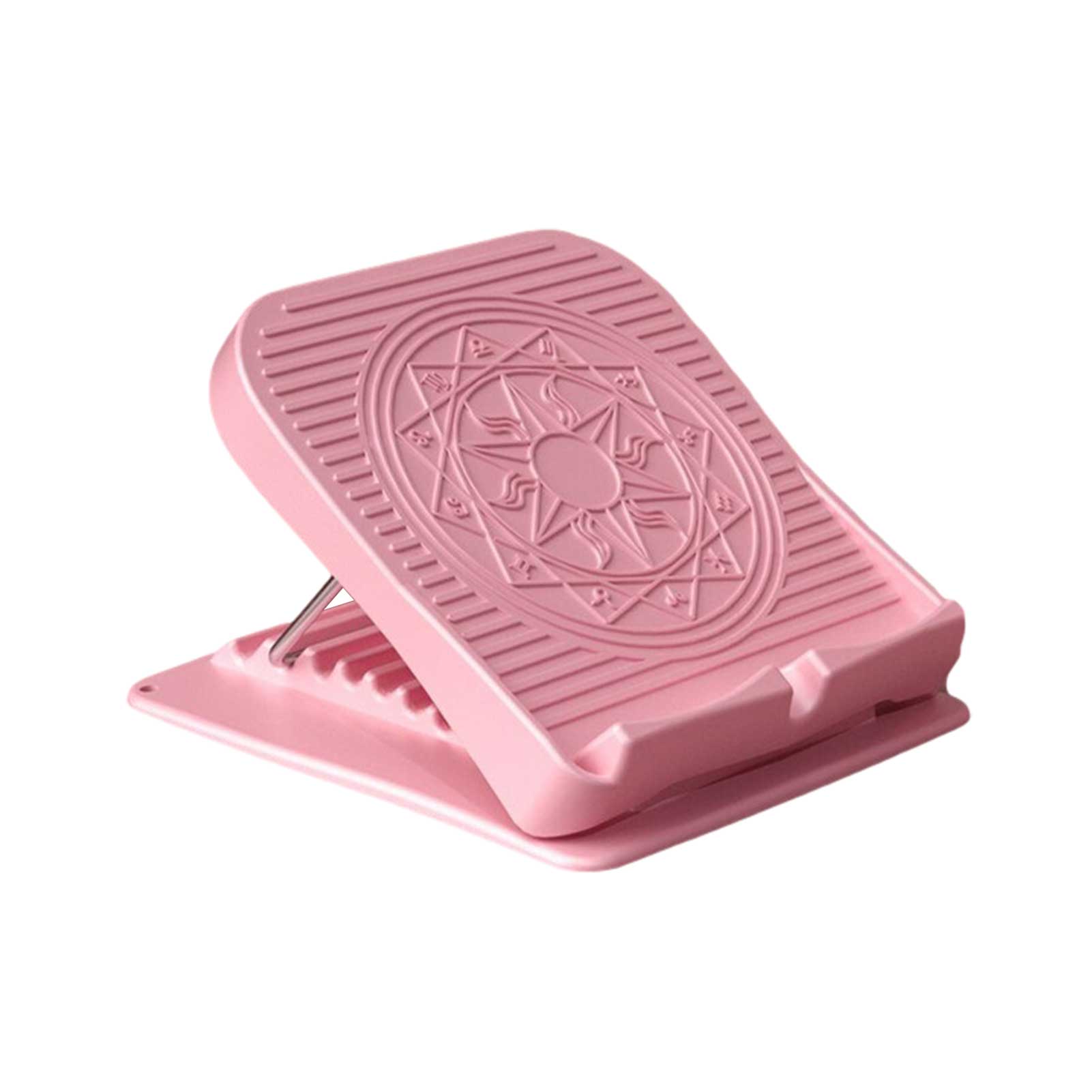 Adjustable Foot Calf Stretcher Incline Board Body Stretching Tool For Sports Yoga Massage Fitness Pedal Stretcher Home Equipment: Pink