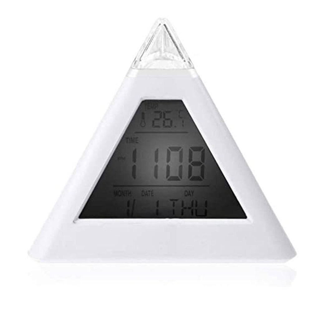 Bordure trianglet 7 farver skifter ledet temperatur udsætter bordur vågner display digital alarm boligindretning