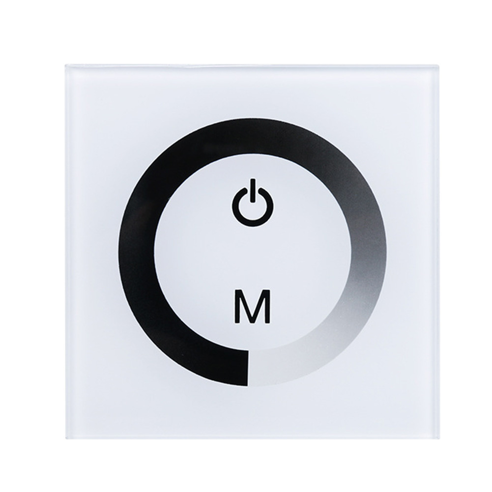 Dc 12v-24v controle de vidro sensível fácil instalar ajustável prático manual universal painel de toque dimmer montado na parede do diodo emissor de luz