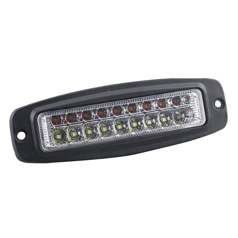 Bil led-ljus körbelysning arbetsbelysning bar led infällda pods glödlampa lampa för universal auto buss lastbil terräng 24v 12v: Silver-