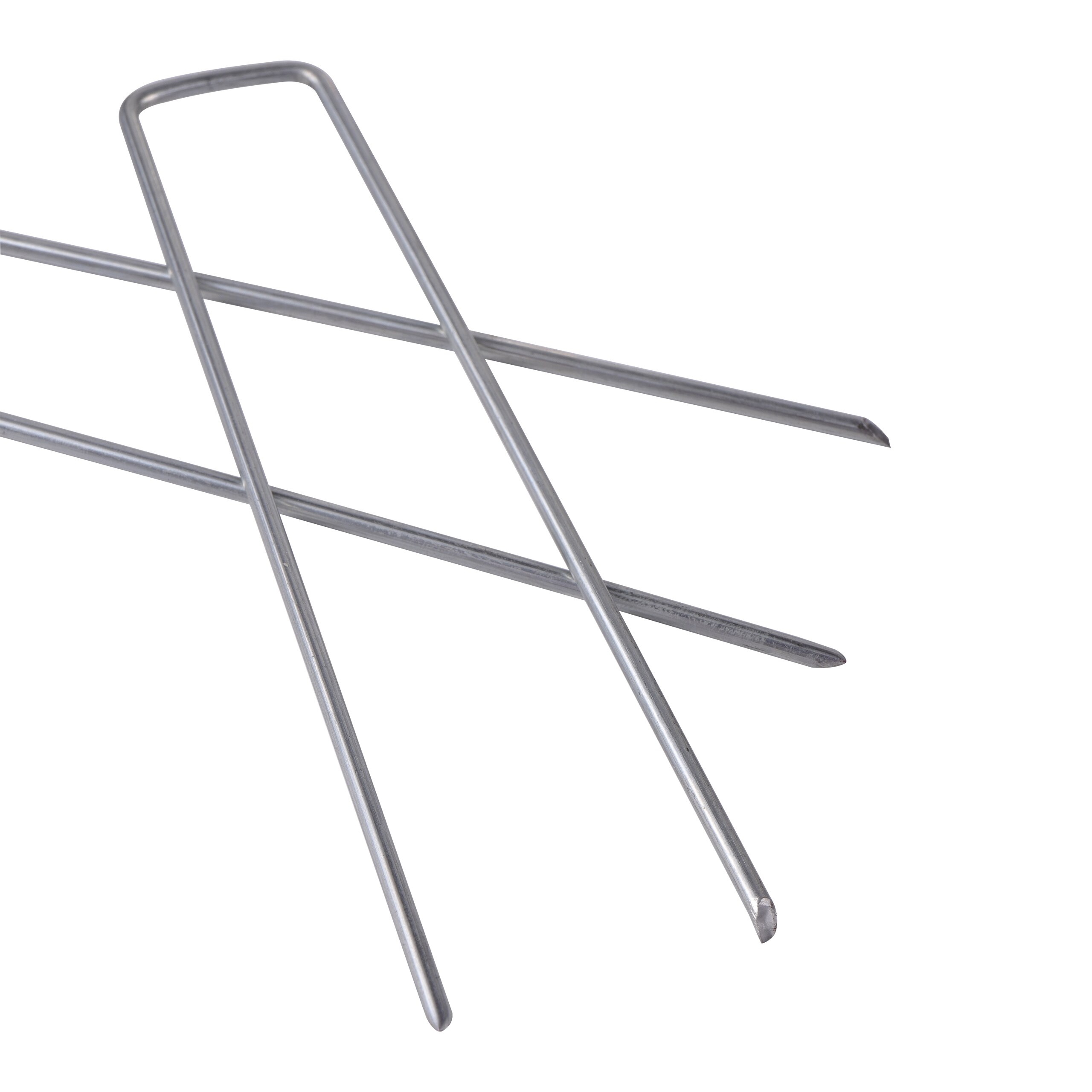 15cm Iron Home Garden Stakes Staples U-Shaped Ground Control Turf Pins for Securing Landscape Gardening Fixing Peg 50pcs