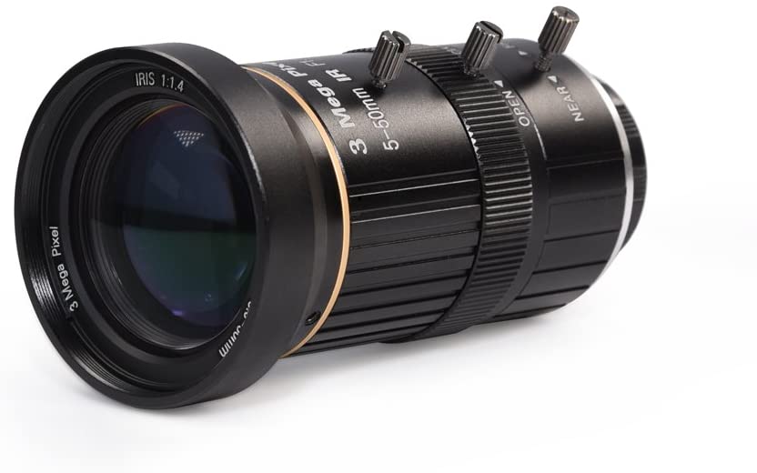HD CCTV Telephoto Zoom Camera Manual Lens 5-50mm 1/2.7" 3 Mega Pixel IR F1.4 CS Mount Varifocal