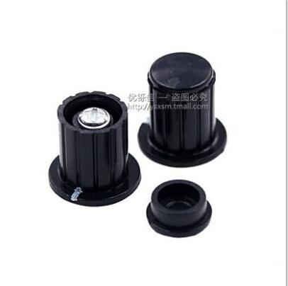 20 Pcs Zwarte Knop Knop Cap Is Geschikt Voor WXD3-13-2W-Turn Rond Speciale Potentiometer Knop