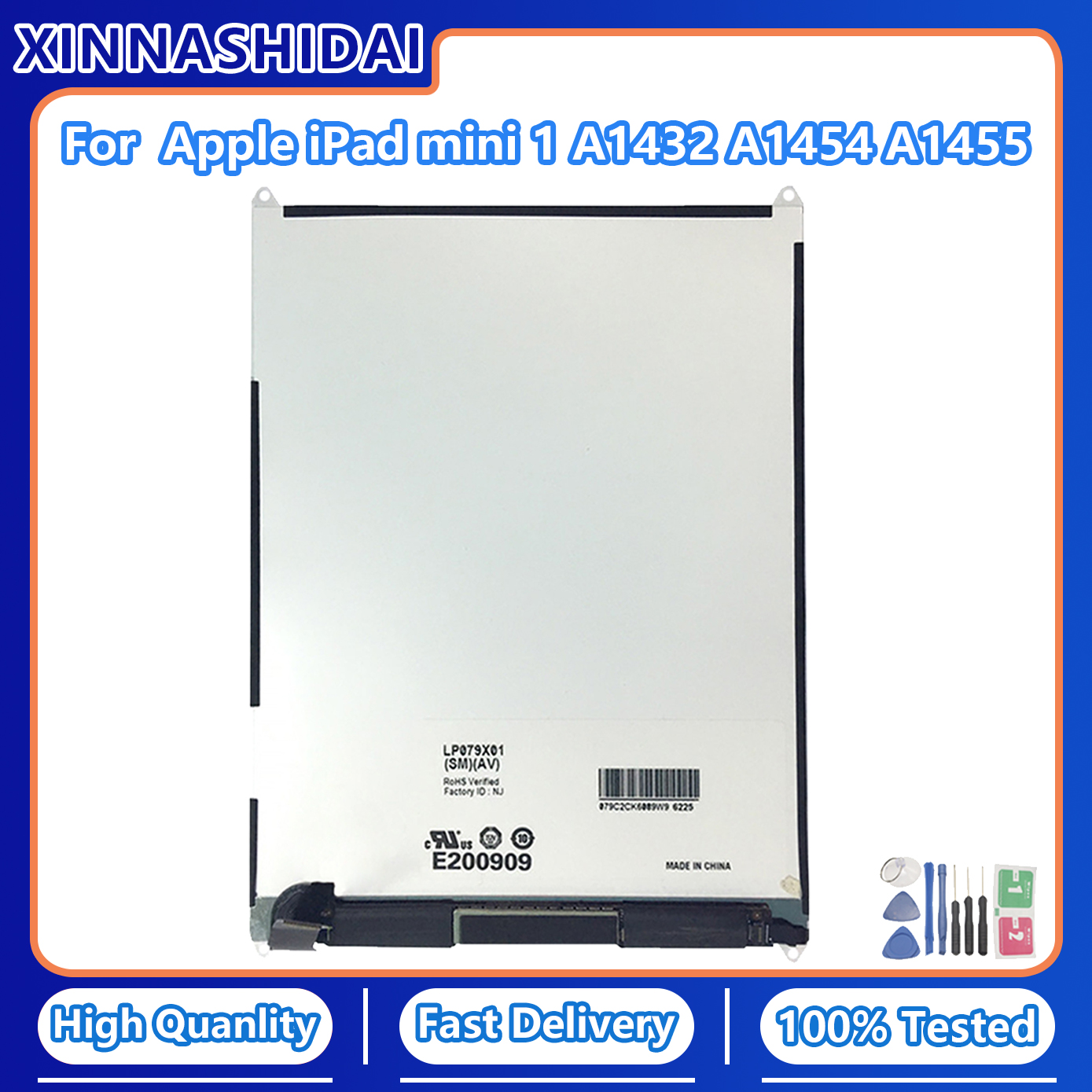 LCD For APPLE iPad Mini1 Mini2 Mini3 A1432 A1454 A1455 A1489 A1490 A1491 A1600 A1601 Mini 1 2 3 Touch Screen LCD Display Tested