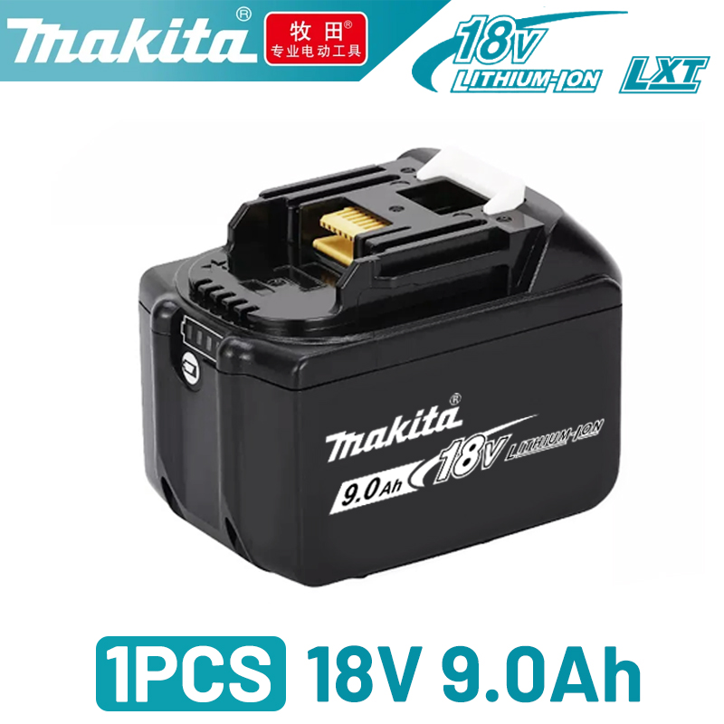 Original 18V Makita Lithium Battery 5AH 6AH 9AH BL1860B BL1850B bl1840 battery 100% BL1860 BL1815 18V Makita Charger: Orange
