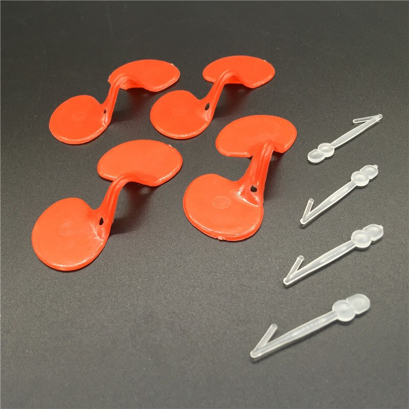 50 Pcs Chicken Glasses Red Plastic Material No. Perforated Anti-pecking Chickens Chicken Supplies Equipment Goggles