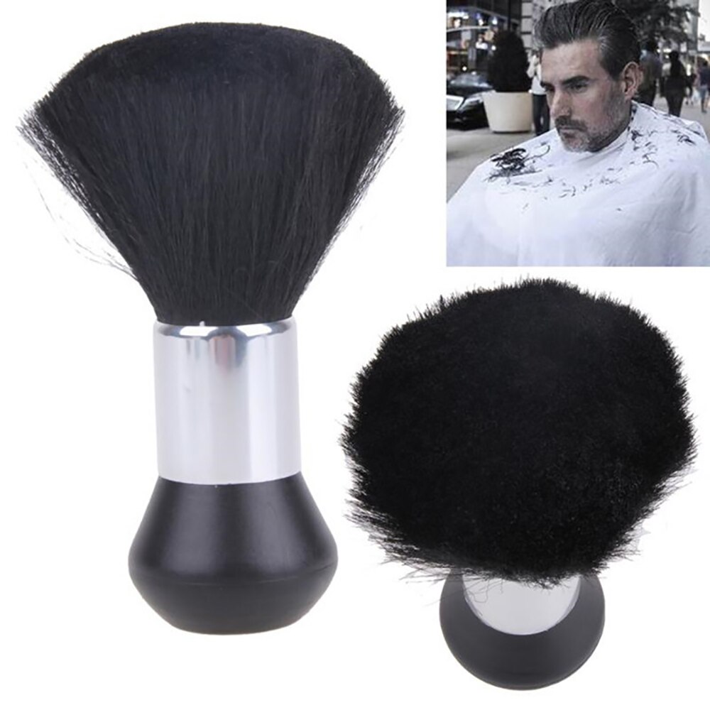 Skæg børster hår rengøring hårbørste blød hals ansigt duster sort salon klipning frisør styling værktøjer barber tilbehør