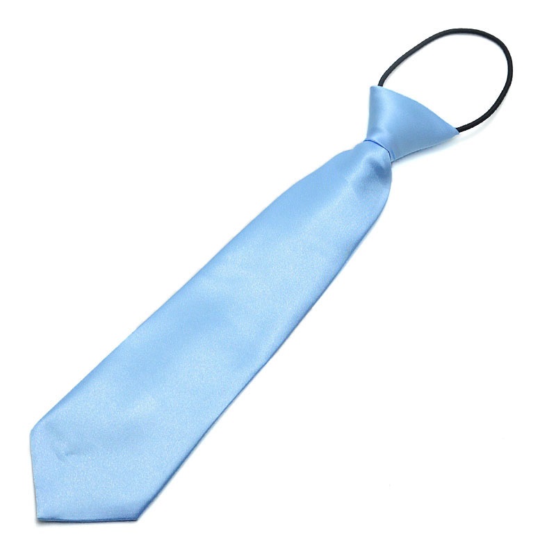 Corbata de niño lazo de bebé, corbatas fáciles para la escuela para niños pequeños: LIGHT BLUE