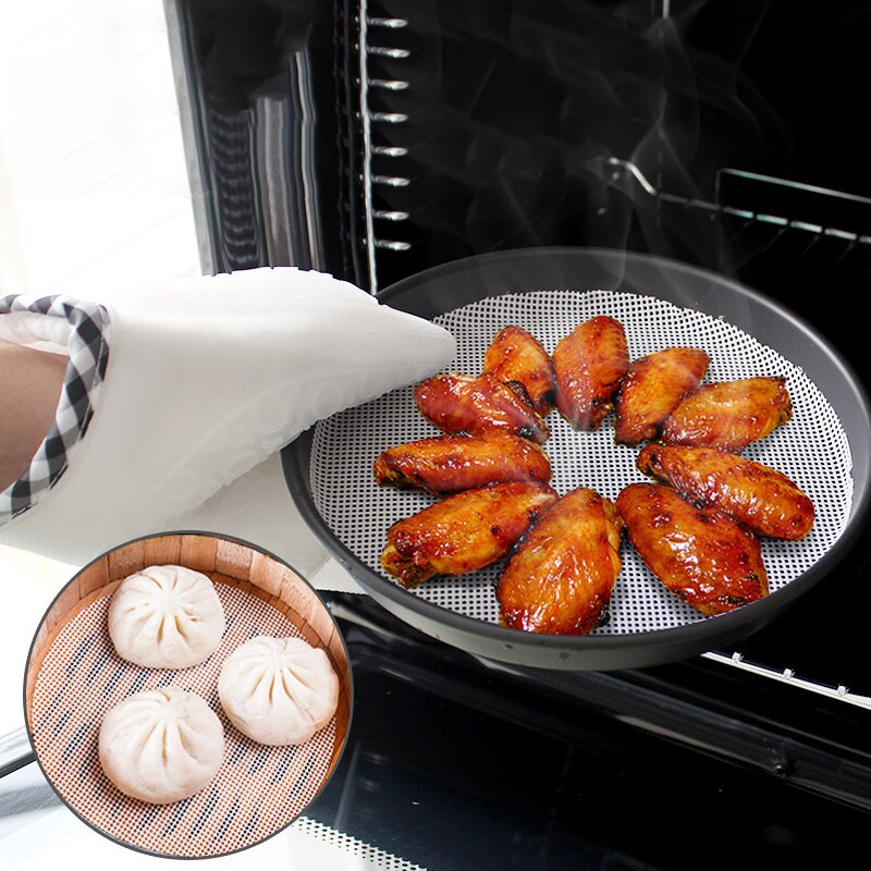 Diy thuis keukenbenodigdheden gereedschap gadgets 14/20/36cm witte siliconen stoommat ronde kookstoommatten matten hogard